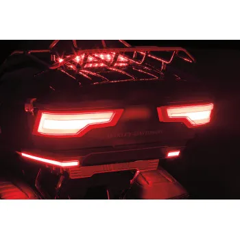 Kuryakyn Black Red Lens Tour Pak Rear Light