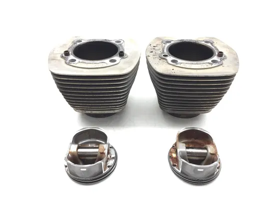 Front Rear Cylinder Jugs w Pistons 2007 Harley Softail Standard FXST 3139