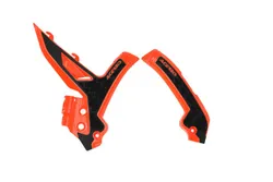 Acerbis Orange Black X Grip Frame Guard Cover