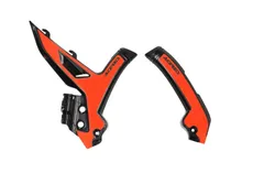 ACERBIS X Grip Frame Guards Black Orange