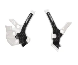 ACERBIS X Grip Frame Guards White Black