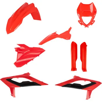 Acerbis Complete Plastic Fender Body Kit Red Black