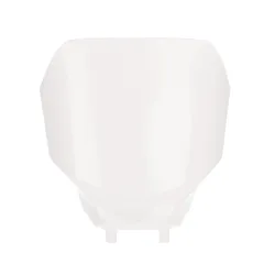 Acerbis Pre Drilled White Front Number Plate