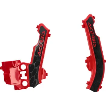 ACERBIS X Grip Frame Guards Red Black