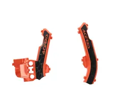 ACERBIS X Grip Frame Guards Orange Black