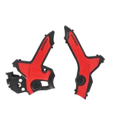 ACERBIS X Grip Frame Guards Black Red