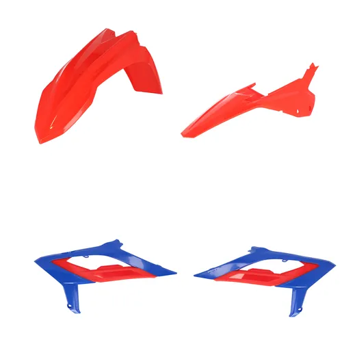 Acerbis Standard Plastic Fender Body Kit Red Blue