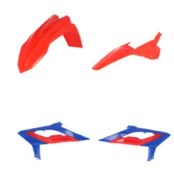 Acerbis Standard Plastic Fender Body Kit Red Blue