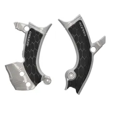 ACERBIS X Grip Frame Guards Silver Black