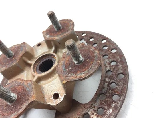 Front Wheel Hub with Rotor B 2009 Kawasaki Brute Force 650 KVF650F 4x4i 3082