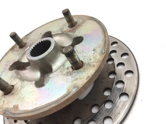 Front Wheel Hub with Rotor B 2004 Yamaha Rhino 660 YXR660FA 4x4 3151