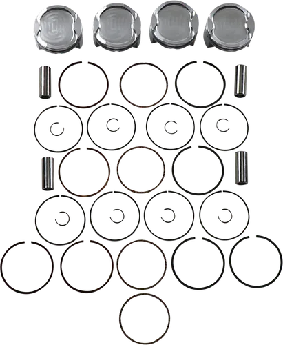 JE Piston Kit Rings Pins FSR STD 81mm Bore 8.7:1
