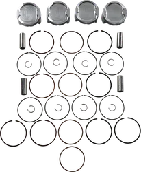 JE Piston Kit Rings Pins FSR STD 81mm Bore 8.7:1