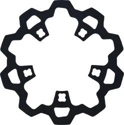 Lyndall Enforcer 1pc Front Brake Rotor 11.8in. Black