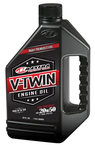Maxima V Twin Synthetic 20W50 4T Engine Motor Oil 1 Quart Liter