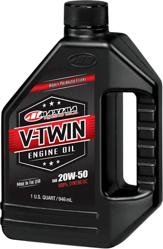 Maxima V Twin Synthetic 20W50 4T Engine Motor Oil 1 Quart Liter