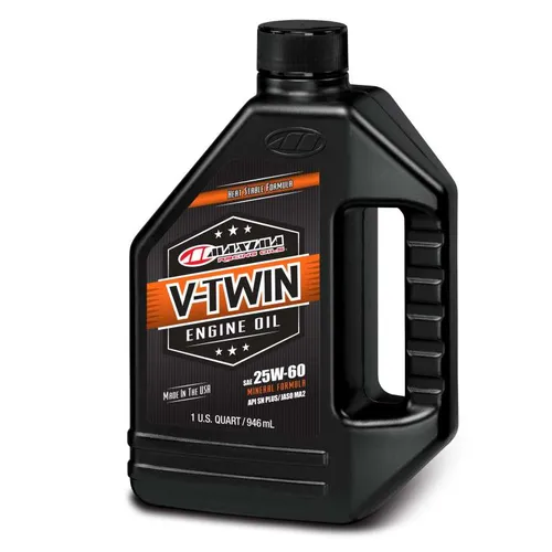 Maxima V Twin Mineral 25W60 Engine Motor Oil 1 Liter Quart 5