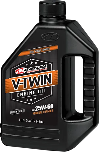 Maxima V Twin Mineral 25W60 Engine Motor Oil 1 Liter Quart