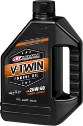 Maxima V Twin Mineral 25W60 Engine Motor Oil 1 Liter Quart