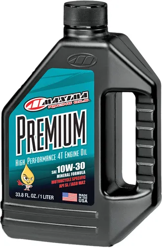 Maxima Premium High Performance 4T 10W30 Mineral Engine Motor Oil 1 Liter Quart