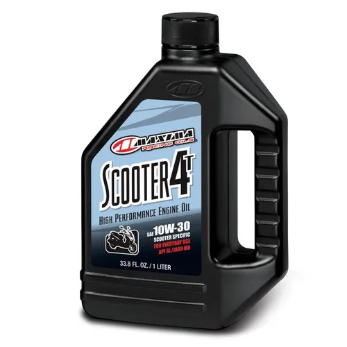 Maxima Scooter 4T 10W30 Mineral Engine Motor Oil 1 Liter Quart 3