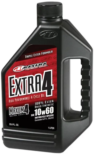 Maxima Extra High Performance 10W60 Synthetic 4T Engine Motor Oil 1 Liter Quart 4
