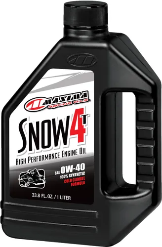 Maxima Snow 4T Synthetic 0W40 Engine Motor Oil 1 Liter Quart