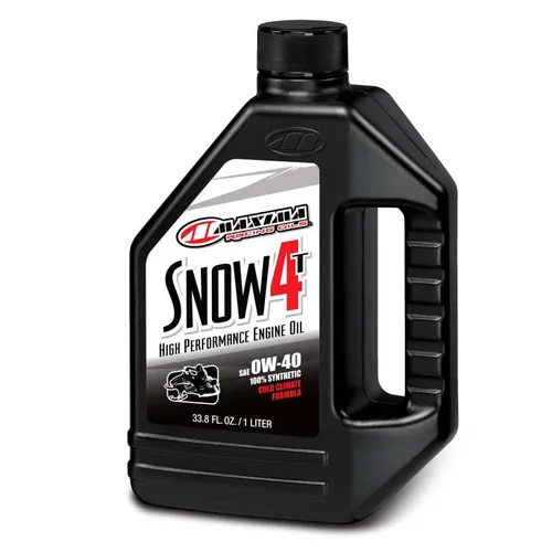 Maxima Snow 4T Synthetic 0W40 Engine Motor Oil 1 Liter Quart