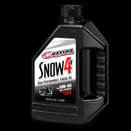 Maxima Snow 4T Synthetic 0W40 Engine Motor Oil 1 Liter Quart