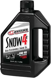 Maxima Snow 4T Synthetic 0W40 Engine Motor Oil 1 Liter Quart