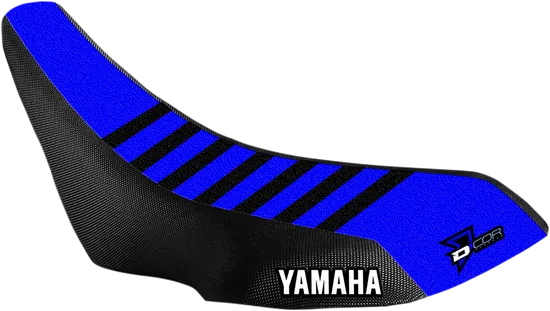 Dcor Factory Ribbed Seat Cover Black Blue for