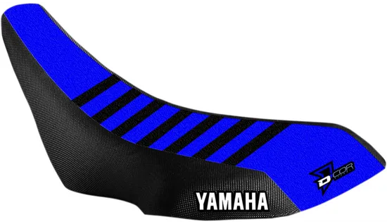 Dcor Factory Ribbed Seat Cover Black Blue for