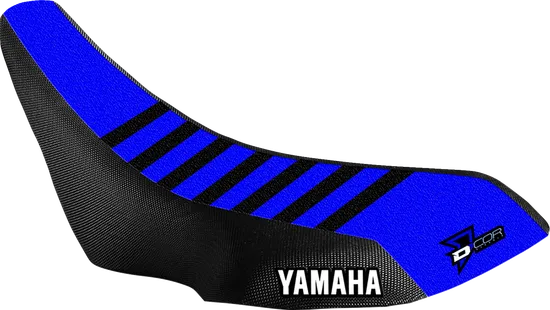 Dcor Factory Ribbed Seat Cover Black Blue for 4