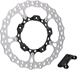 Arlen Ness Big Full Floating Front Left Brake Rotor Kit Black 14in.