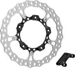 Arlen Ness Big Full Floating Front Right Brake Rotor Kit Black 14in.