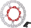 Arlen Ness Big Full Floating Front Right Brake Rotor Kit Red 14in.