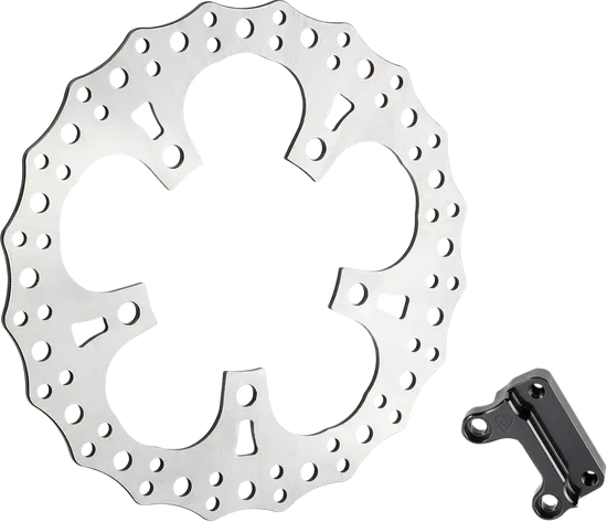 Arlen Ness Big Jagged Floating Front Left Brake Rotor Kit 13in.