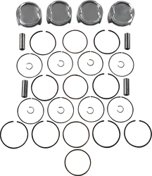 JE Piston Kit Rings Pins FSR STD 81mm Bore 9:1