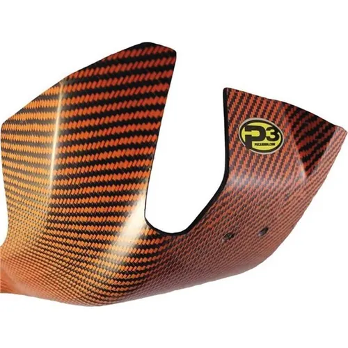 P3 Orange Carbon Fiber Frame Chassis Belly Skid Plate
