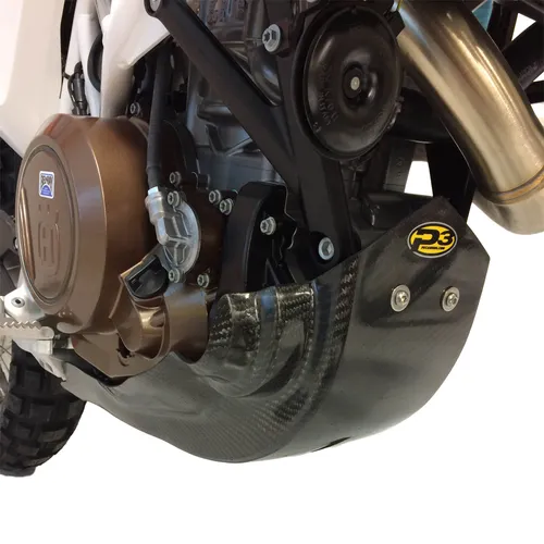 P3 Carbon Fiber Enduro Style Skid Plate For