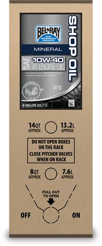Bel Ray Bag in a Box 10W40 Mineral Engine Oil 6 US Gallon