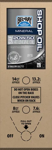 Bel Ray Bag in a Box 20W50 Mineral Engine Oil 6 US Gallon