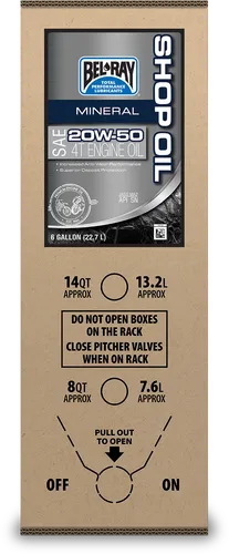 Bel Ray Bag in a Box 20W50 Mineral Engine Oil 6 US Gallon 3
