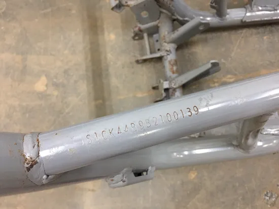 Main Frame Chassis 2011 Suzuki Burgman 400 AN400A ABS 3120 x