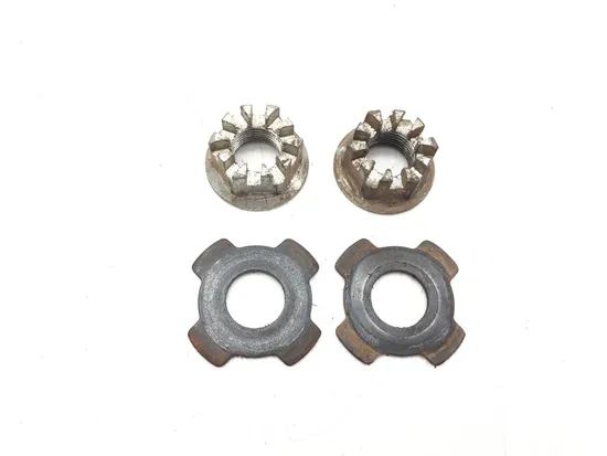 Front Wheel Hub Spindle Castle Nuts 2005 Suzuki King Quad 700 LTA700X 4x4 3179