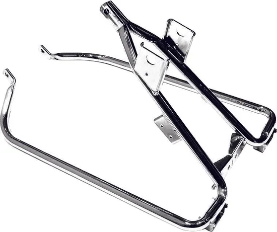 Harddrive Chrome Saddle Bag Support Bracket Kit