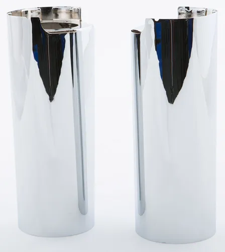 Harddrive Chrome Upper Fork Slider Covers 2in. Over