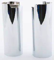 Harddrive Chrome Upper Fork Slider Covers 2in. Over