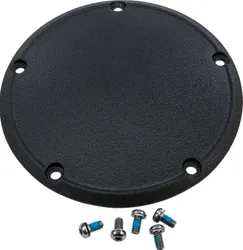 Harddrive Black 5 Hole Wrinkle Derby Cover