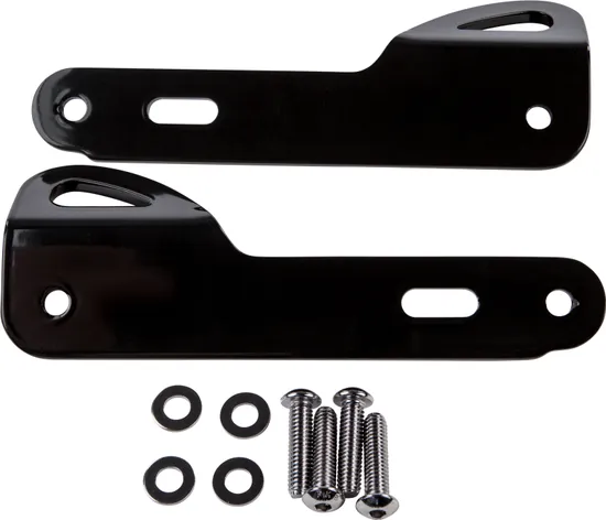 Harddrive Black Batwing Fairing Support Tie Down Brackets